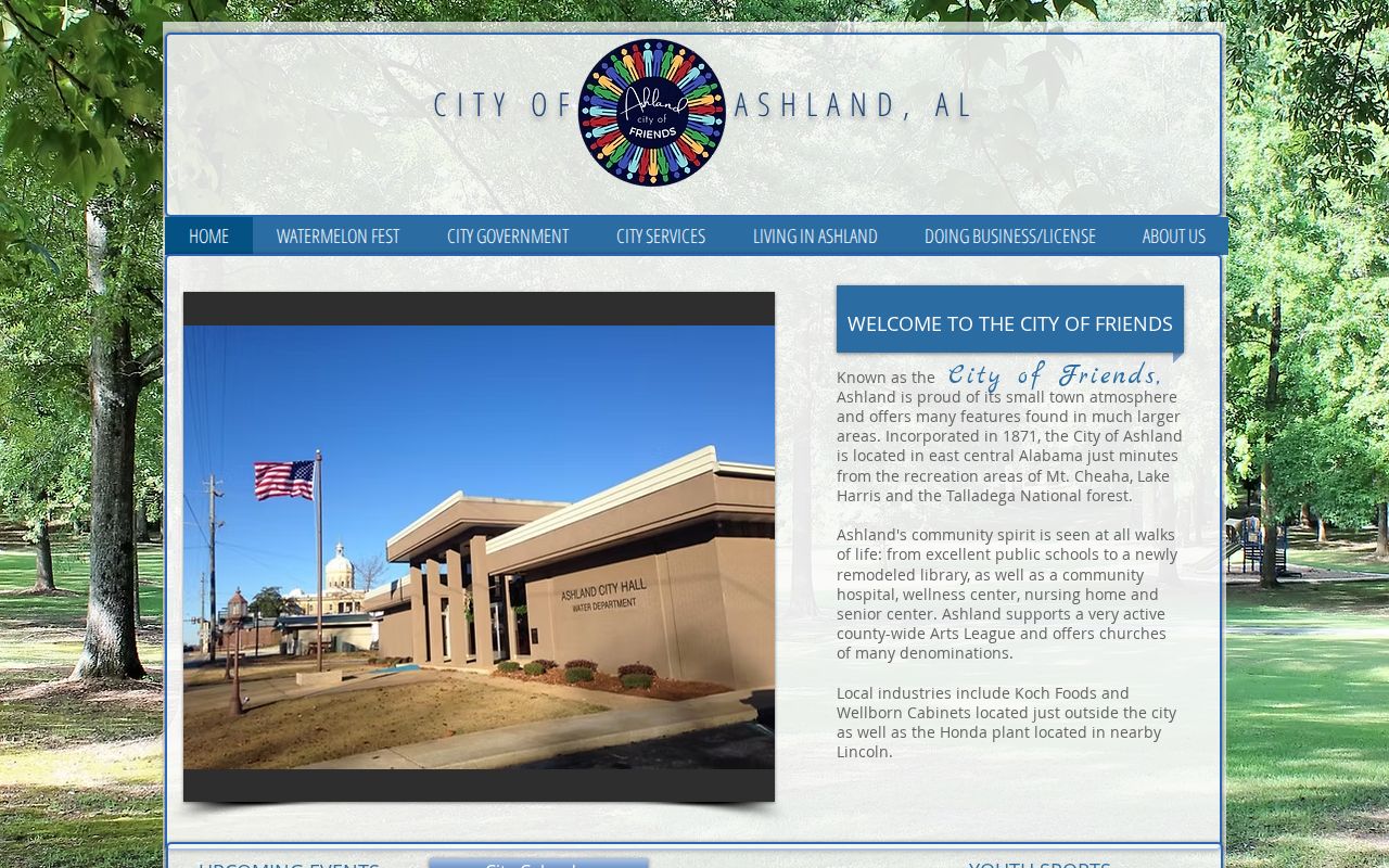 Ashland criminal records contacts on the official city home page