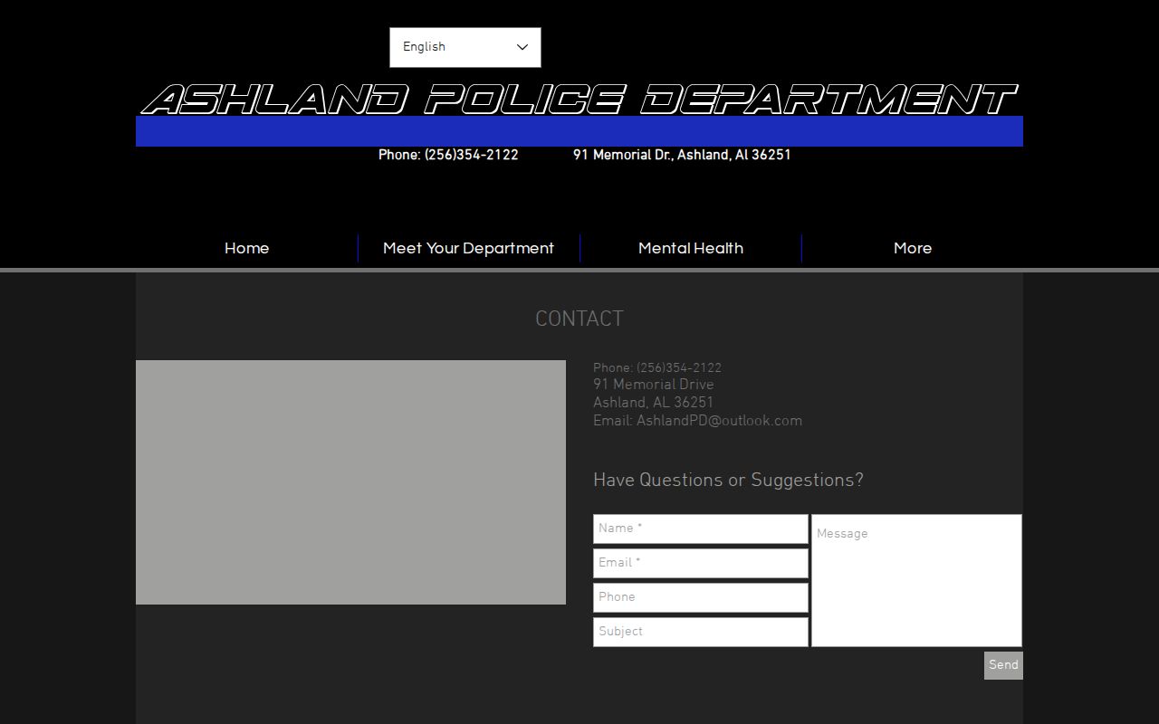 Ashland police contact channel for criminal record requests