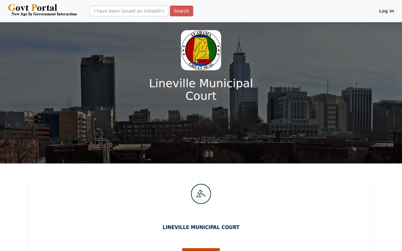 Lineville Municipal Court payment portal for local criminal and traffic records