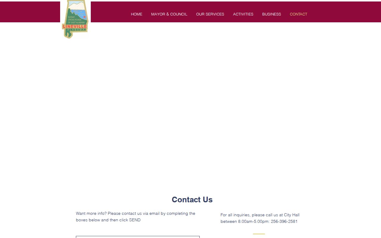 Lineville criminal record inquiry form on the official city site